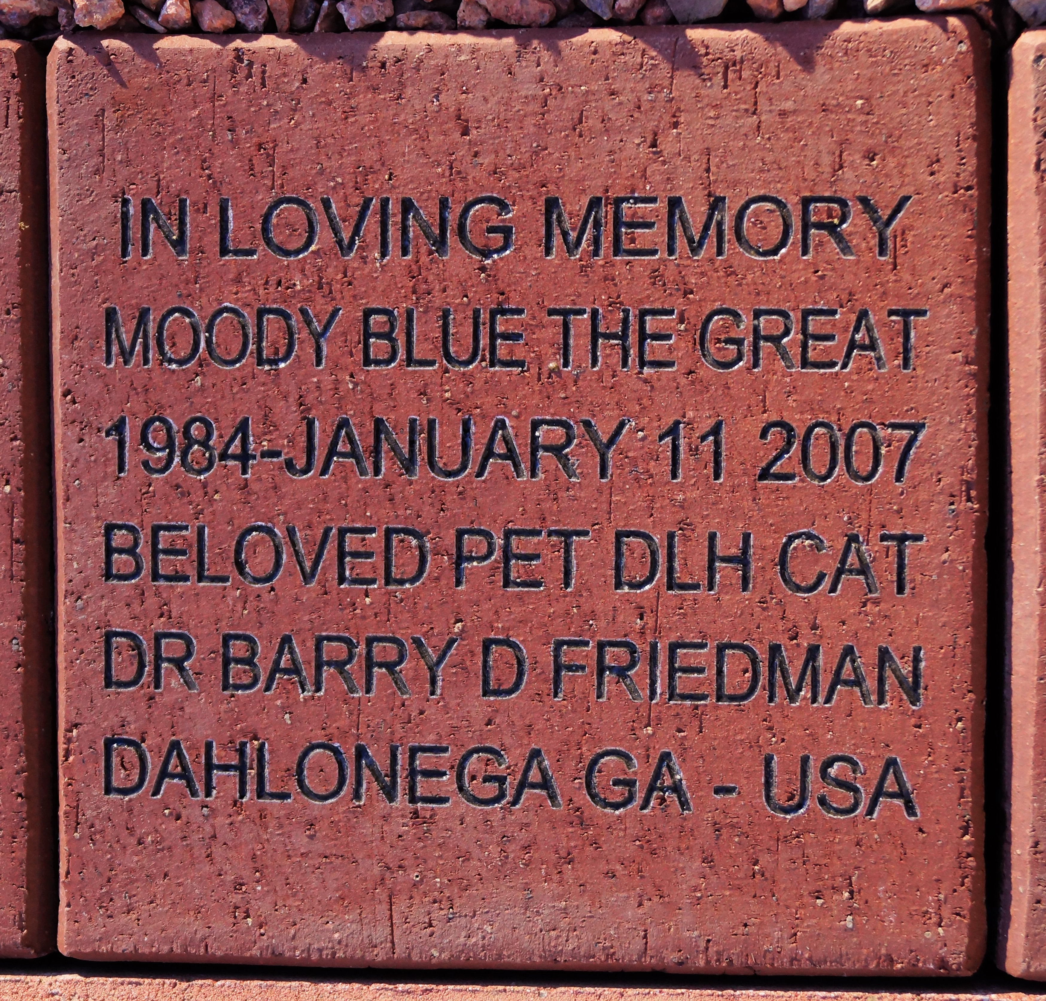 Moody - Memorial Brick
