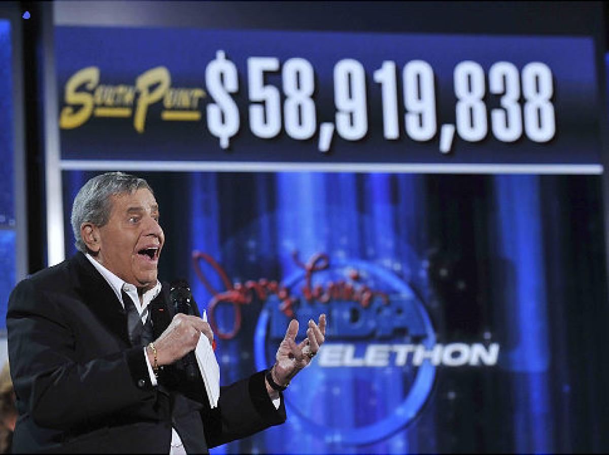 Jerry Lewis, Hosting His Last MDA Telethon