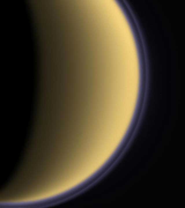 Cassini image of Titan - visible light